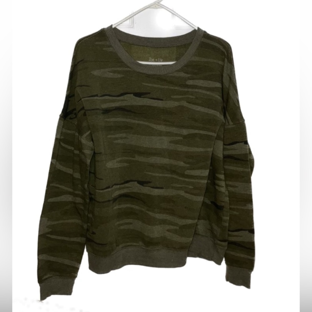 Camo print top